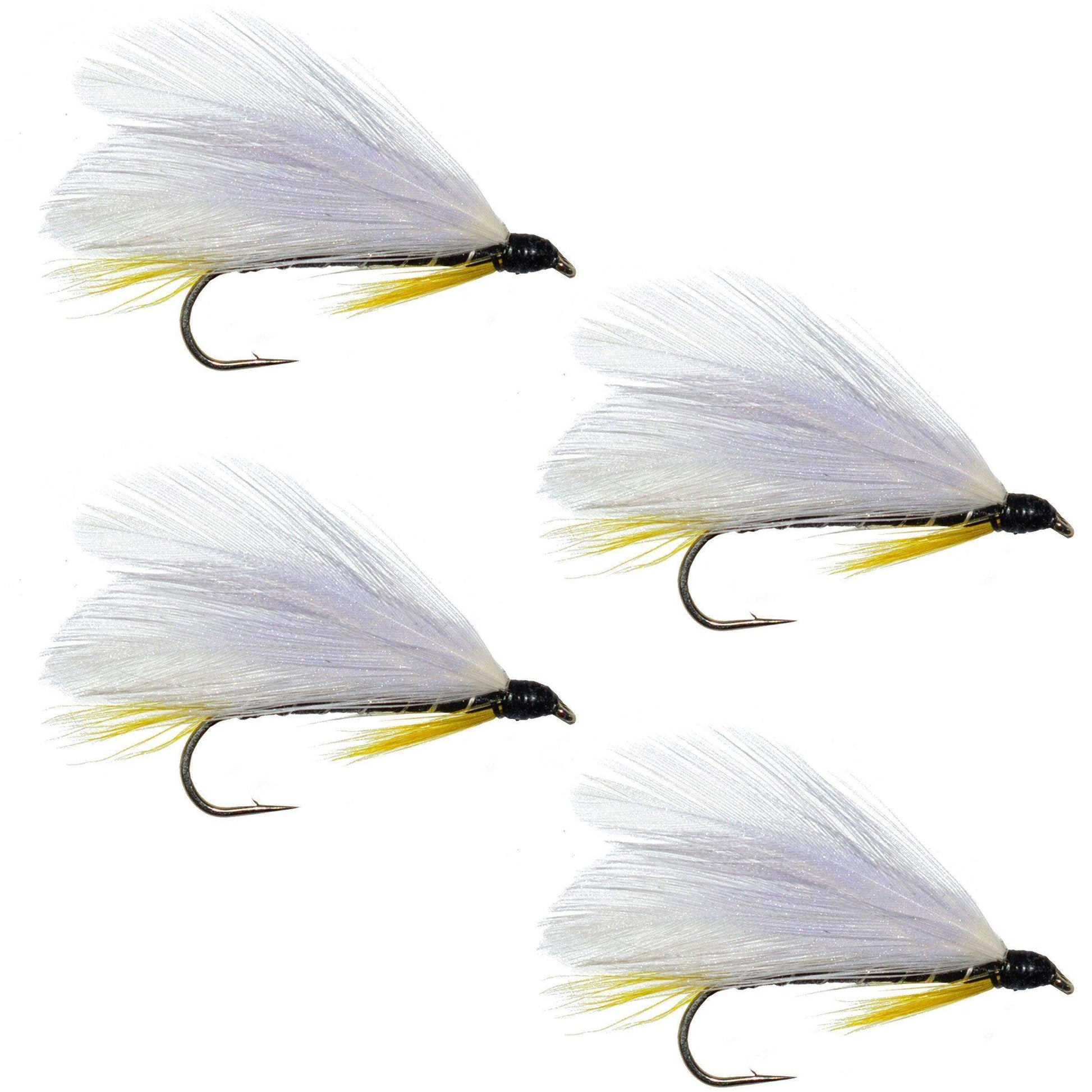 Black Ghost Classic Streamer Flies - Set of 4- Hook Size 4 - Skoutley Outdoors LLC