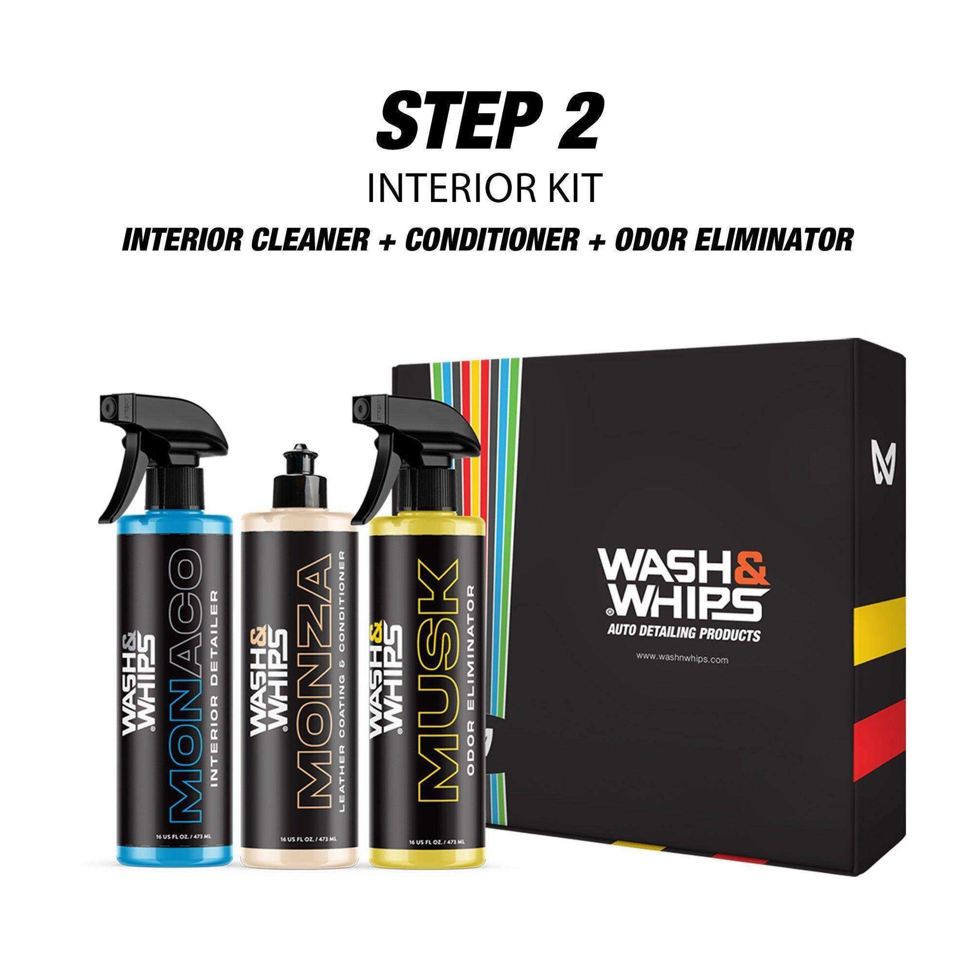 WASH&WHIPS CLEAN - Interior Car Wash Kit (Step 2) - Skoutley Outdoors LLC