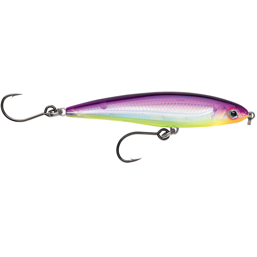 Rapala X-Rap® Twitchin’ Minnow 4" Purple Chartreuse - Skoutley Outdoors LLC