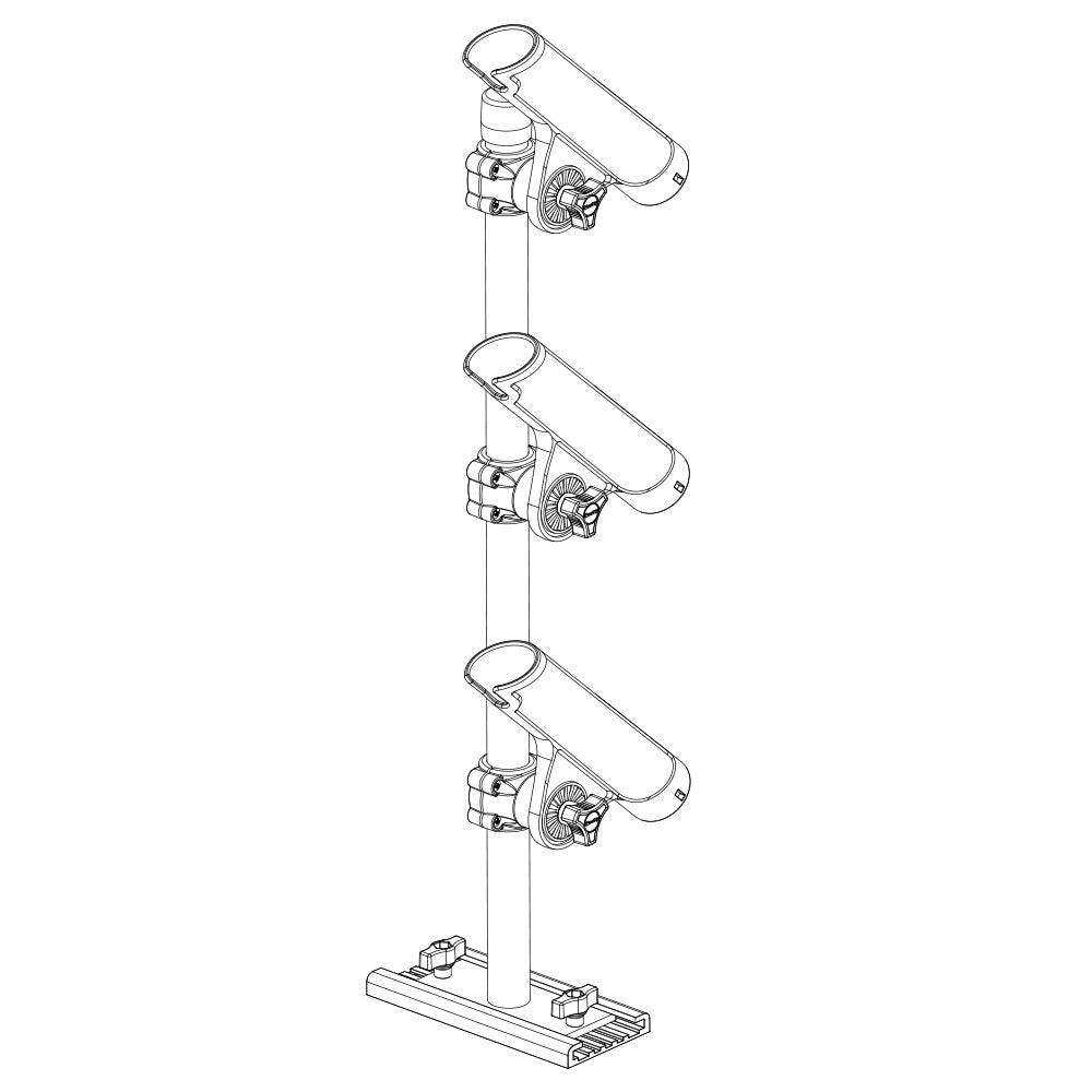 Scotty 333 Track Mounted Rod Tree - Rodmaster II Rod Holders - Skoutley Outdoors LLC