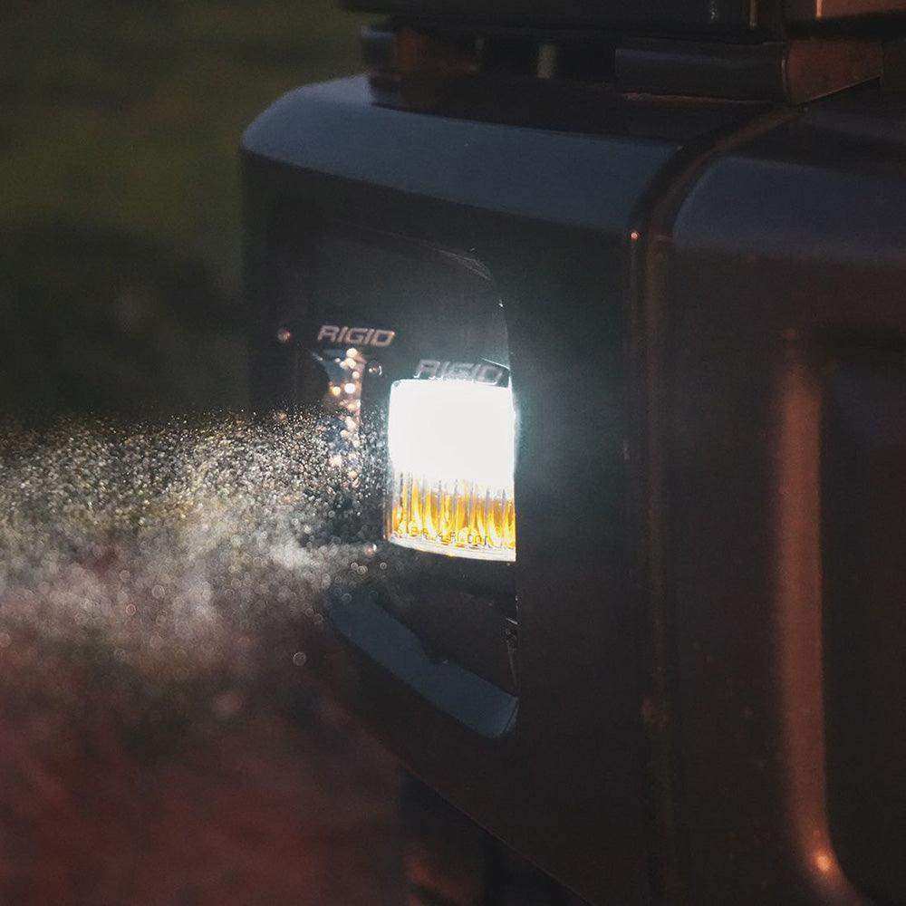 RIGID Industries D-Series LED SAE Fog Beam - Yellow/White - Set of 2 - Skoutley Outdoors LLC