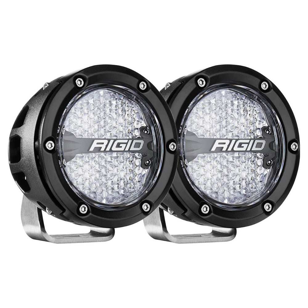 RIGID Industries 360-Series RGBW 4" Offroad Lamp Diffused Beam w/RGBW Backlight Pods - Set of 2 - Skoutley Outdoors LLC