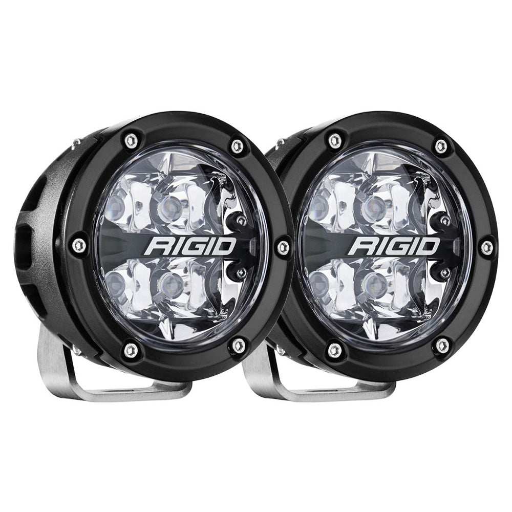 RIGID Industries 360-Series RGBW 4" Offroad Spot Beam w/RGBW Backlight Pods - Set of 2 - Skoutley Outdoors LLC