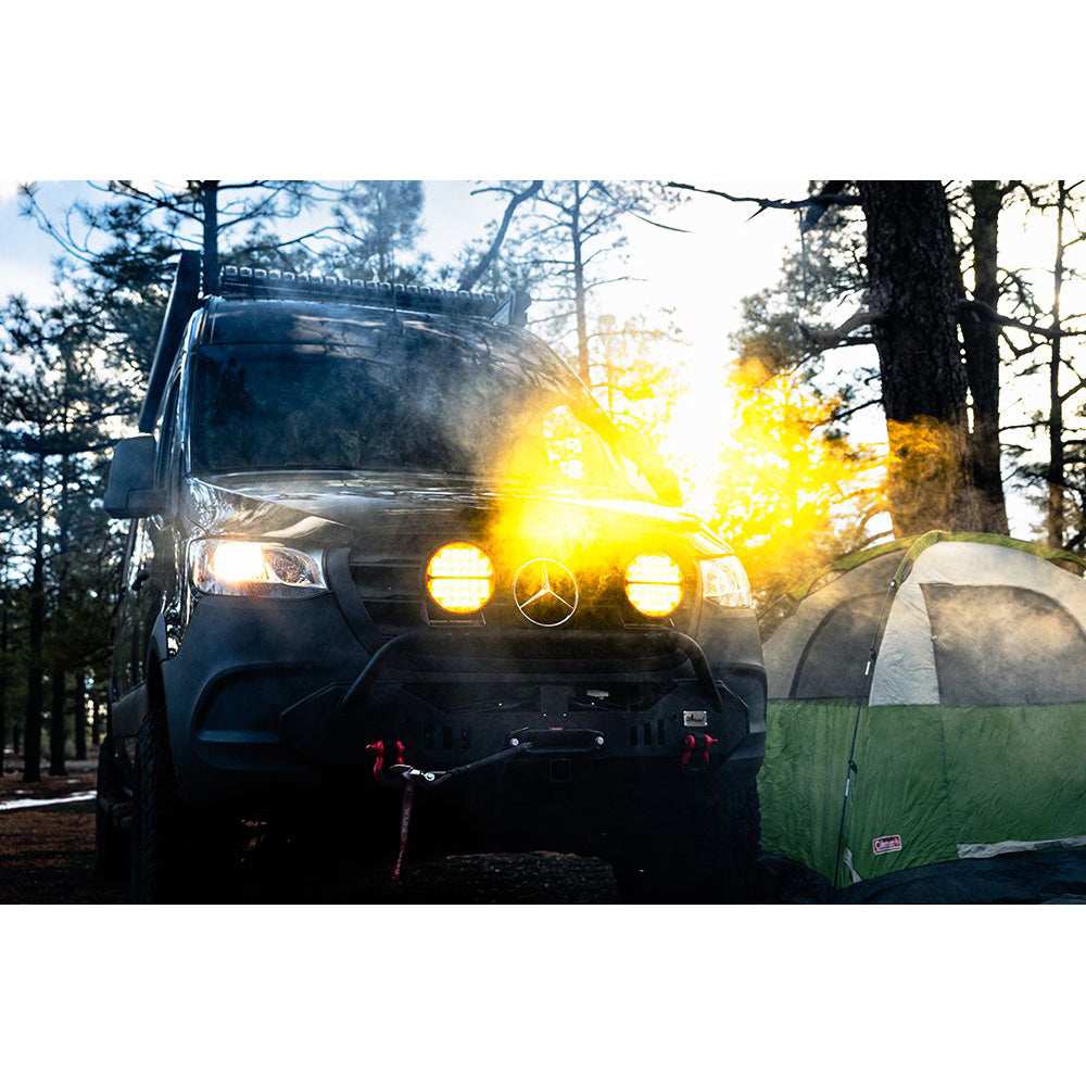 RIGID Industries 360-Series Amber Pro 9" Offroad Spot Beam w/Amber Backlight Pod - Single - Skoutley Outdoors LLC