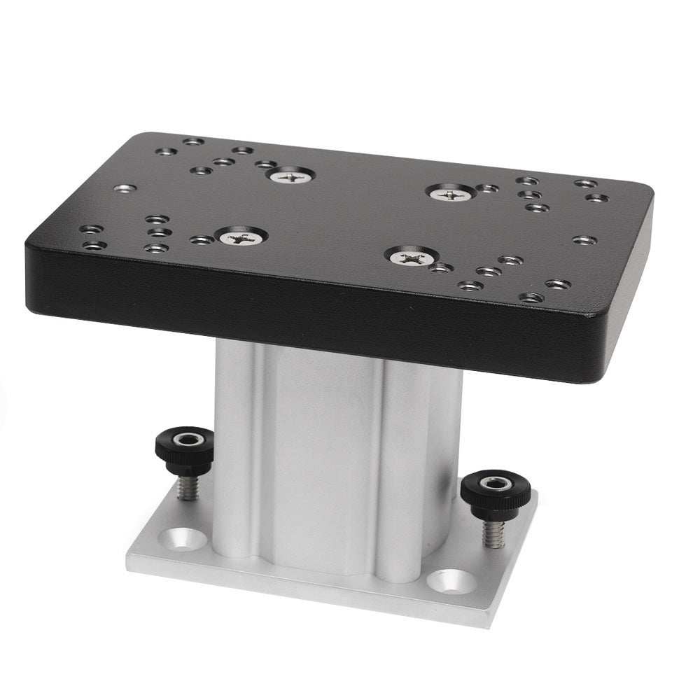 Cannon Aluminum Fixed Base Downrigger Pedestal - 4" - Skoutley Outdoors LLC