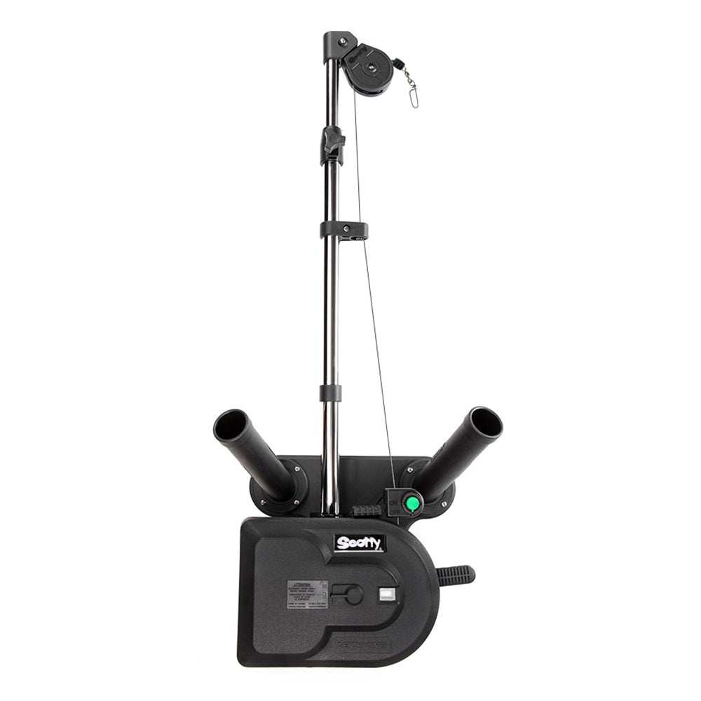 Scotty 1116 Propack 60" Telescoping Electric Downrigger w/ Dual Rod Holders and Swivel Base - Skoutley Outdoors LLC