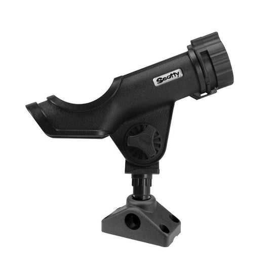 Scotty Powerlock Rod Holder Black w/241 Side/Deck Mount - Skoutley Outdoors LLC