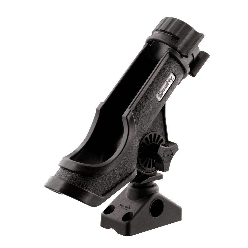 Scotty Powerlock Rod Holder Black w/241 Side/Deck Mount - Skoutley Outdoors LLC