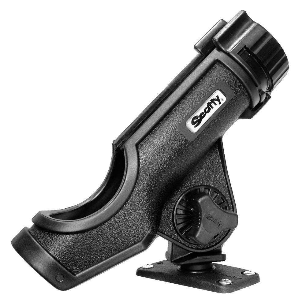 Scotty Powerlock Rod Holder Black w/244 Flush Deck Mount - Skoutley Outdoors LLC