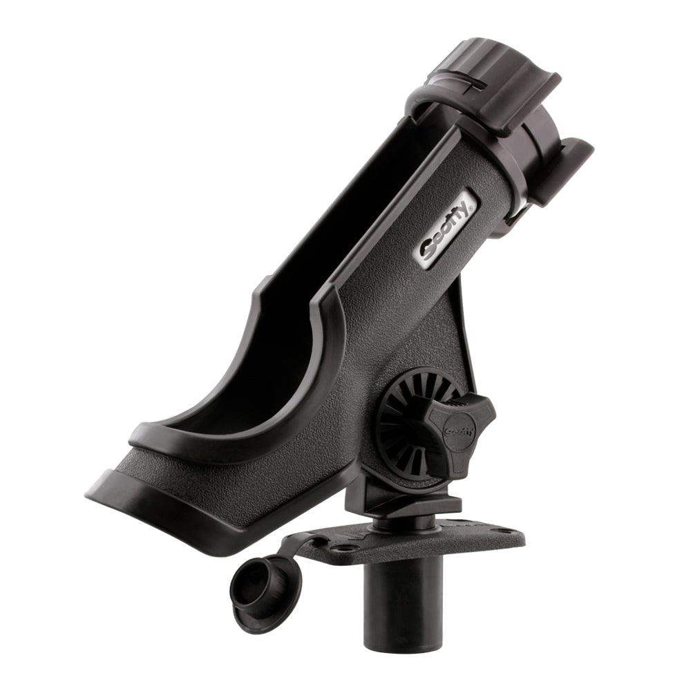 Scotty Powerlock Rod Holder Black w/244 Flush Deck Mount - Skoutley Outdoors LLC