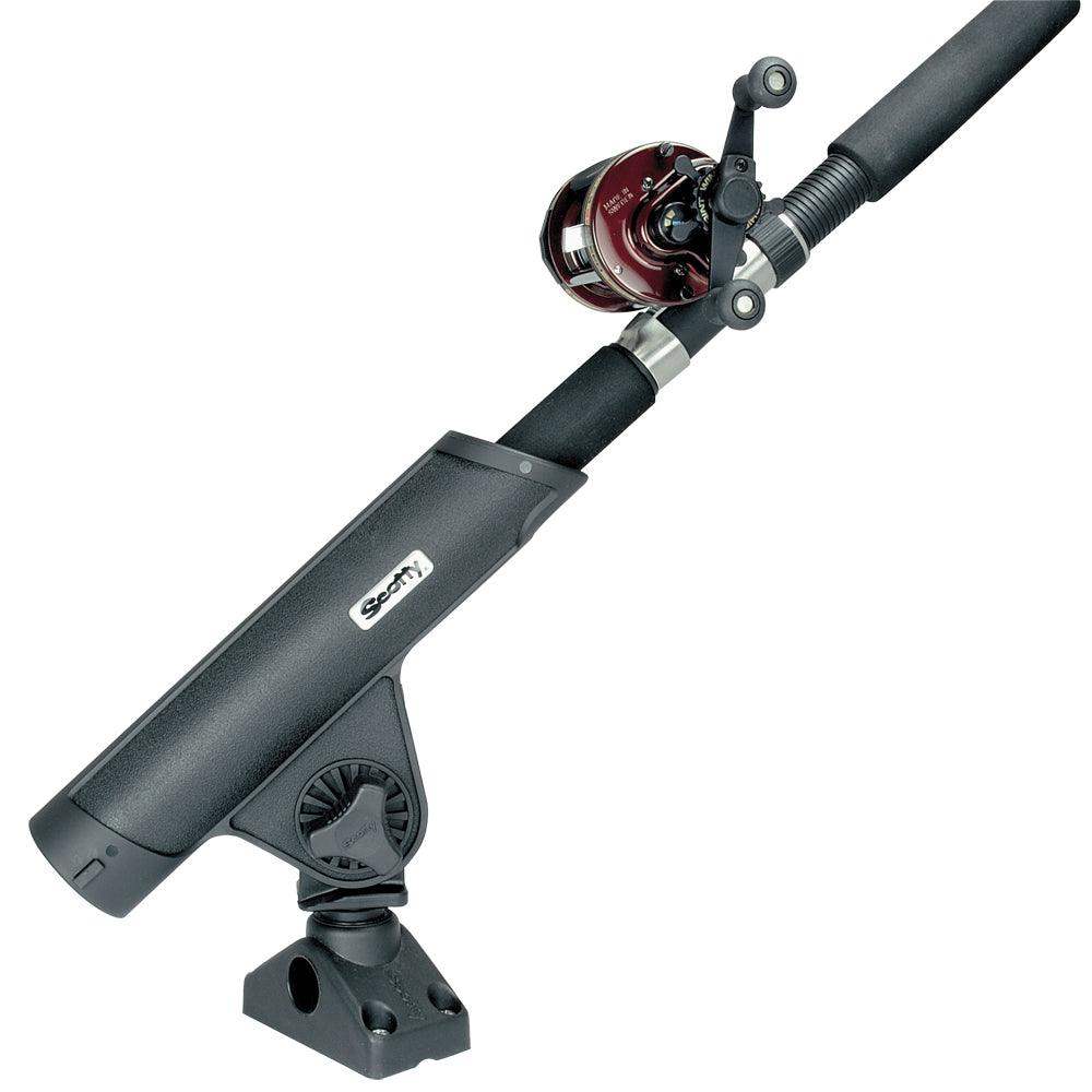 Scotty Rodmaster II Rod Holder w/241 Deck/Side Mount - Black - Skoutley Outdoors LLC