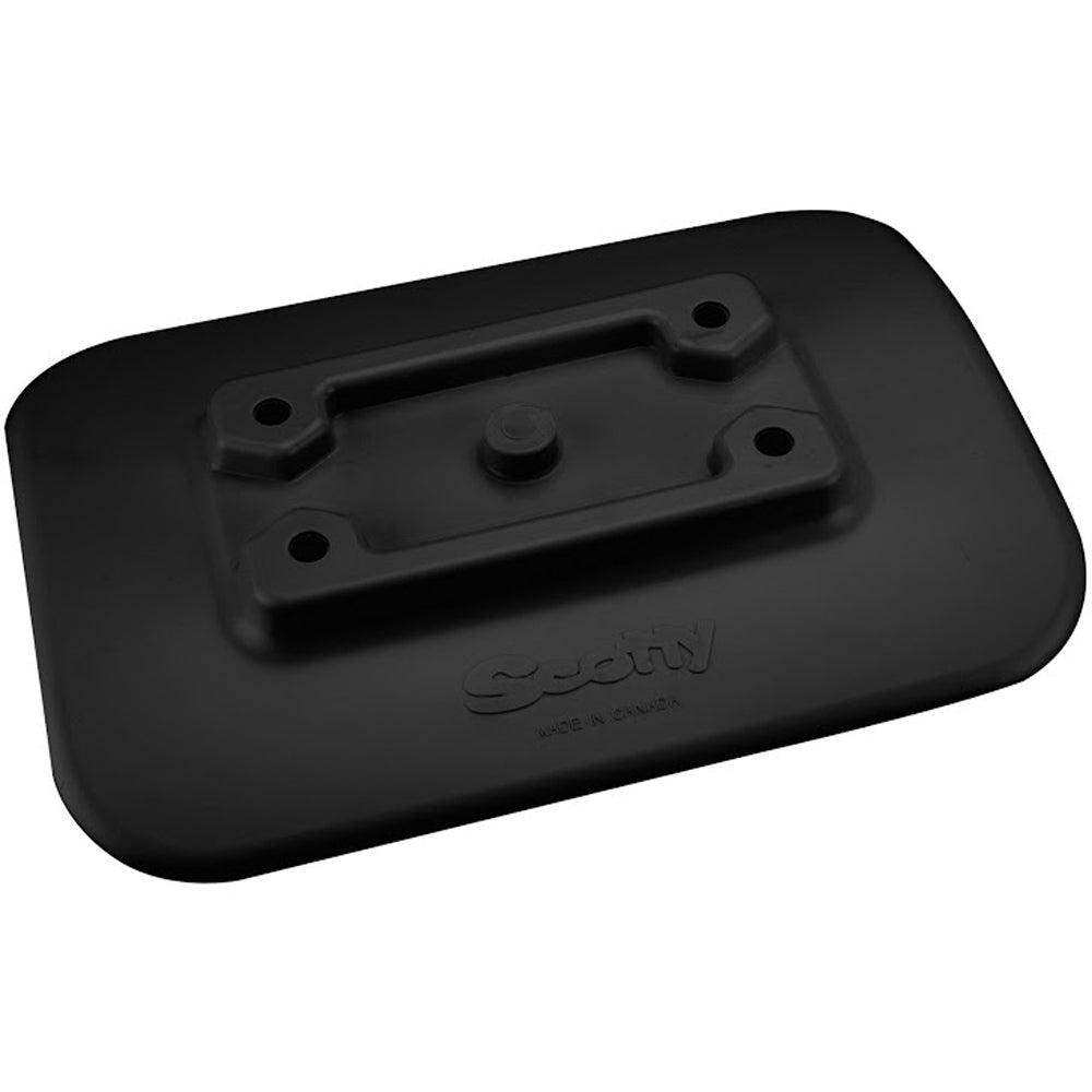 Scotty 341-BK Glue-On Mount Pad f/Inflatable Boats - Black - Skoutley Outdoors LLC