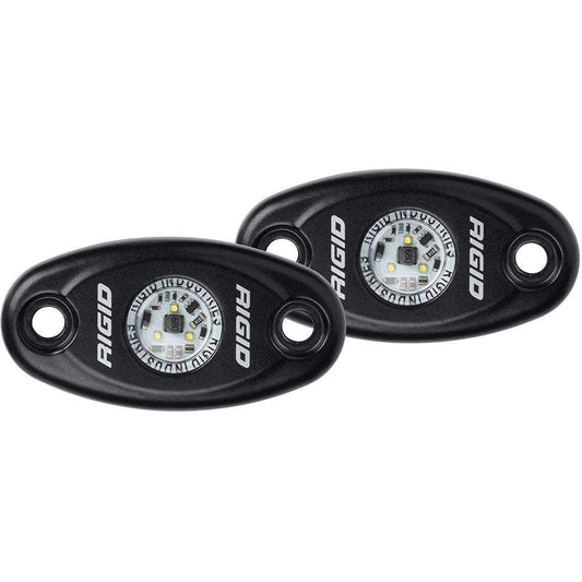 RIGID Industries A-Series Black High Power LED Light - Pair - Blue - Skoutley Outdoors LLC