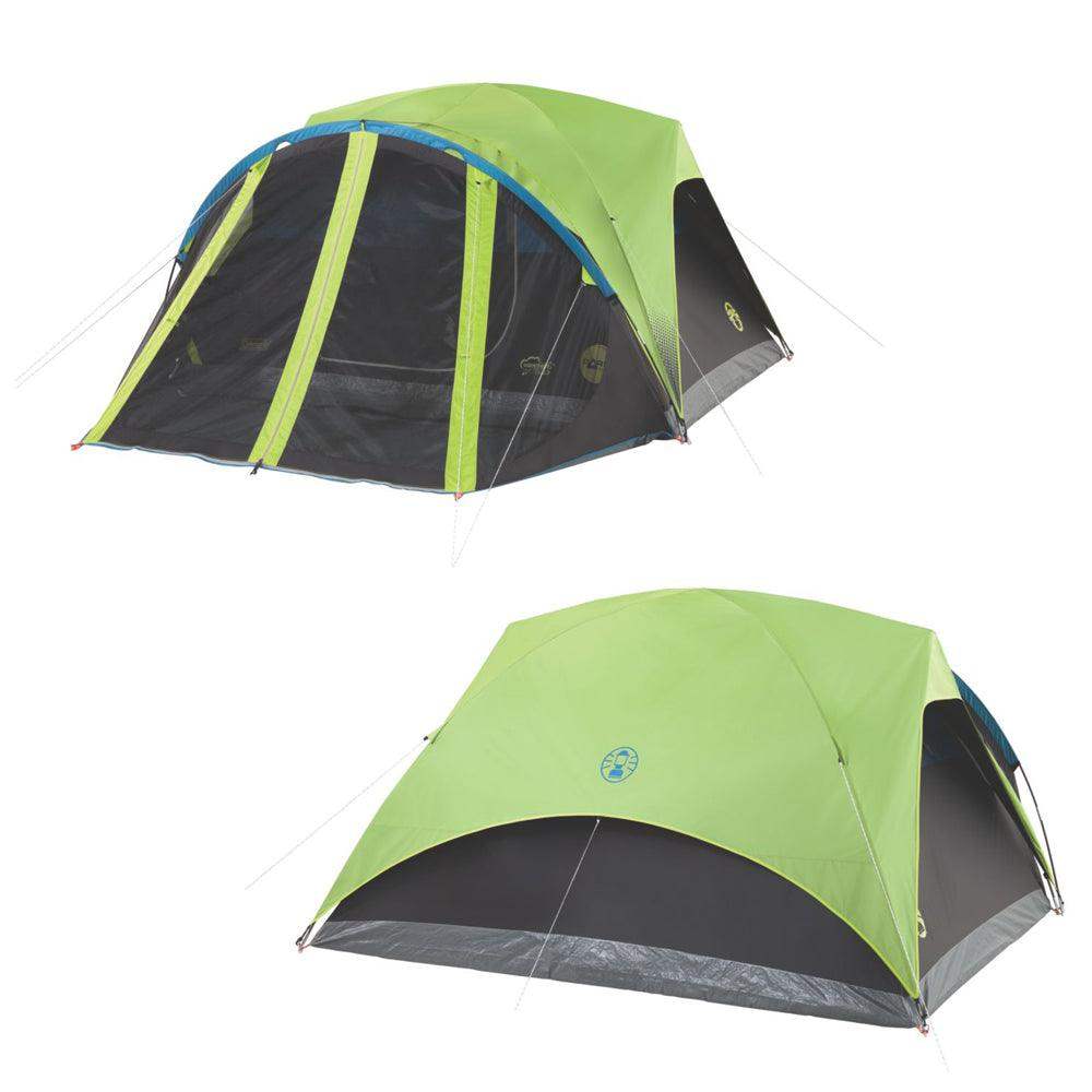 Coleman Carlsbad 4-Person Darkroom Tent w/Screen Room - Skoutley Outdoors LLC