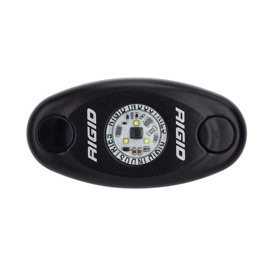 RIGID Industries A-Series Black High Power LED Light Single - Cool White - Skoutley Outdoors LLC