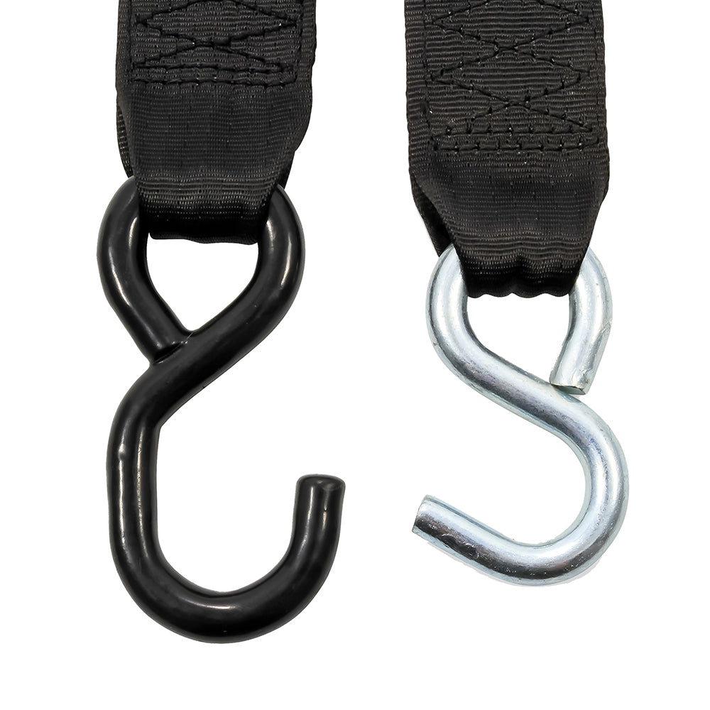 Camco Retractable Tie Down Straps - 2" Width 6' Dual Hooks - Skoutley Outdoors LLC