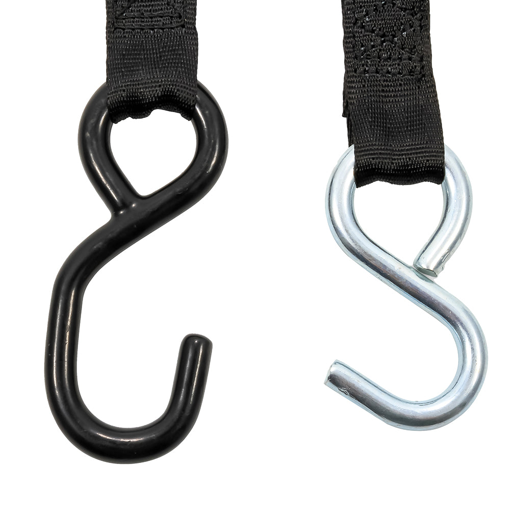 Camco Retractable Tie-Down Straps - 1" Width 6' Dual Hooks - Skoutley Outdoors LLC