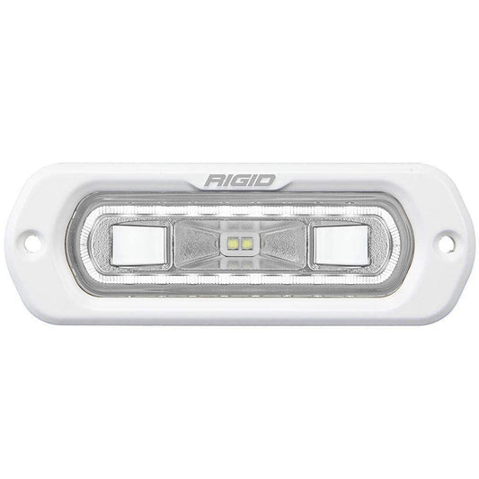 RIGID Industries SR-L Series Marine Spreader Light - White Flush Mount - White Light w/White Halo - Skoutley Outdoors LLC