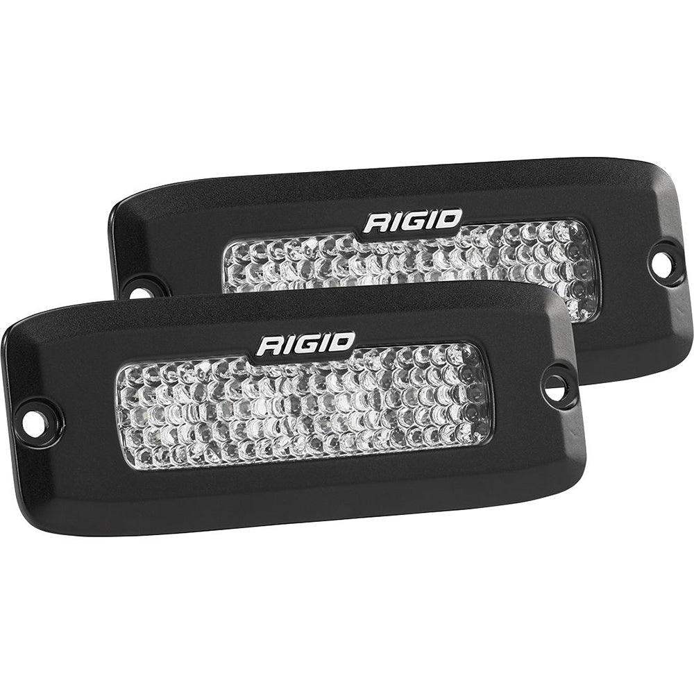 RIGID Industries SR-Q Series PRO Spot Diffused LED - Flush Mount - Pair - Black - Skoutley Outdoors LLC