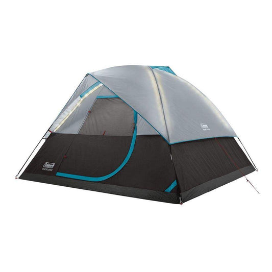 Coleman OneSource Rechargeable 4-Person Camping Dome Tent w/Airflow System & LED Lighting - Skoutley Outdoors LLC