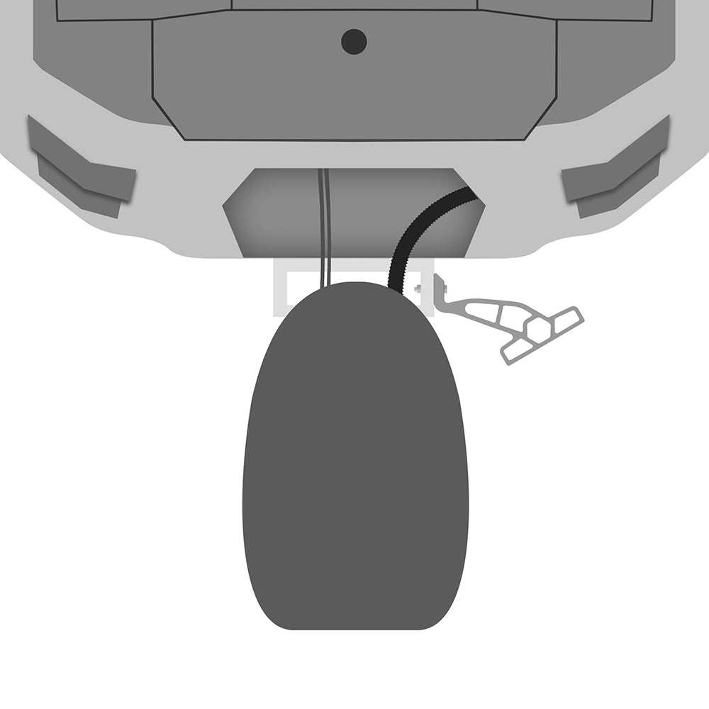 Minn Kota Raptor Jack Plate Adapter Bracket - Starboard - 2" Setback - 4" Rise - White - Skoutley Outdoors LLC