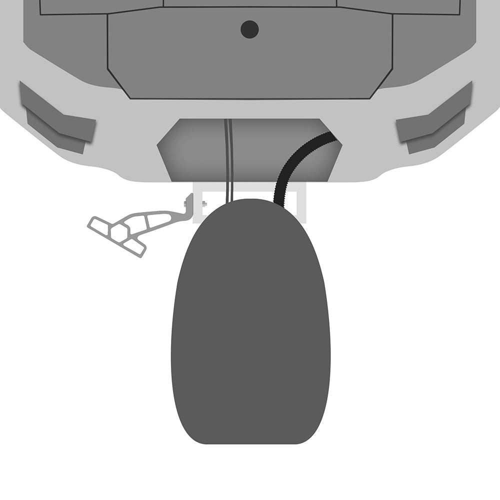 Minn Kota Raptor Jack Plate Adapter Bracket - Port - 2" Setback - 4" Rise - White - Skoutley Outdoors LLC