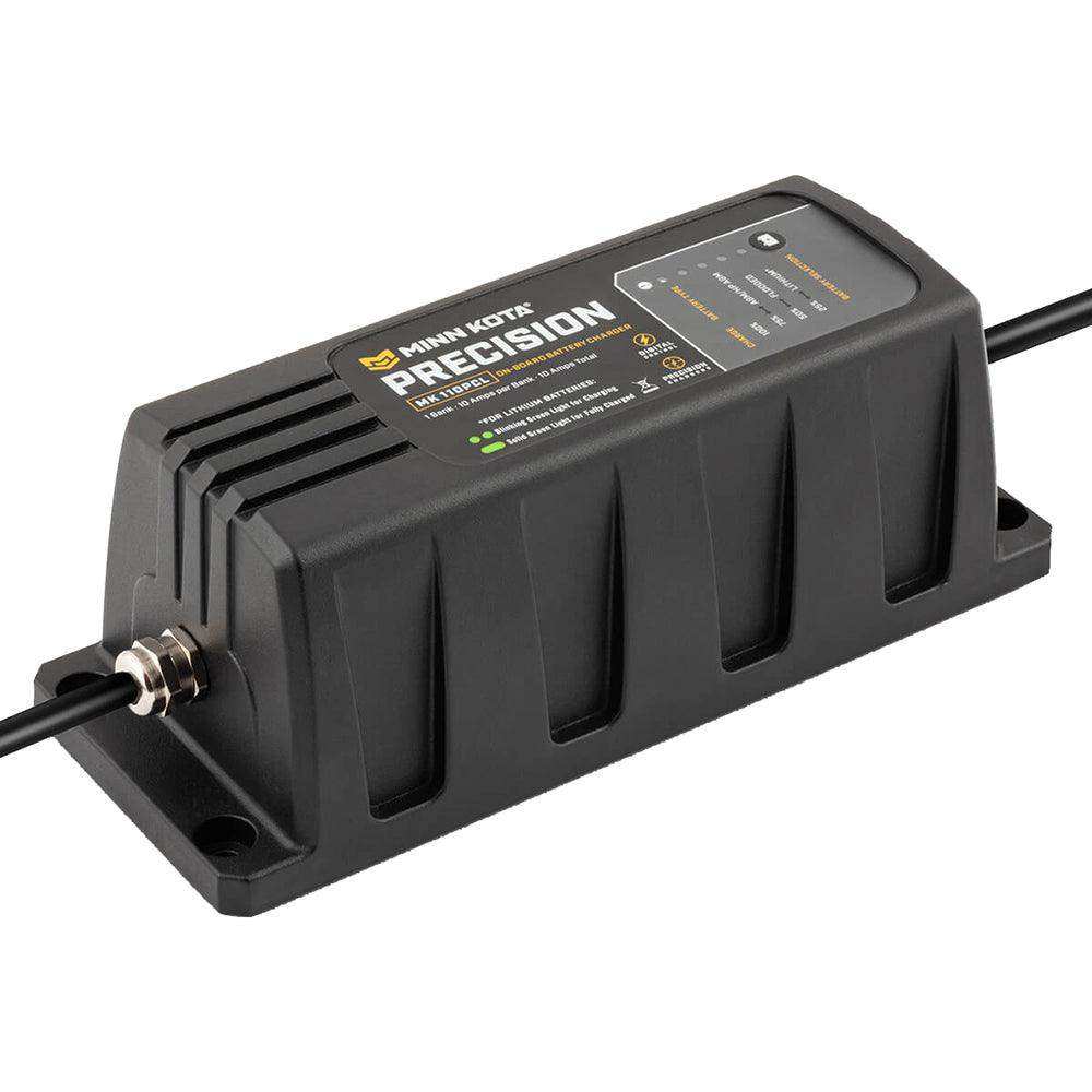 Minn Kota On-Board Precision Charger MK-110 PCL 1 Bank x 10 AMP LI Optimized Charger - Skoutley Outdoors LLC