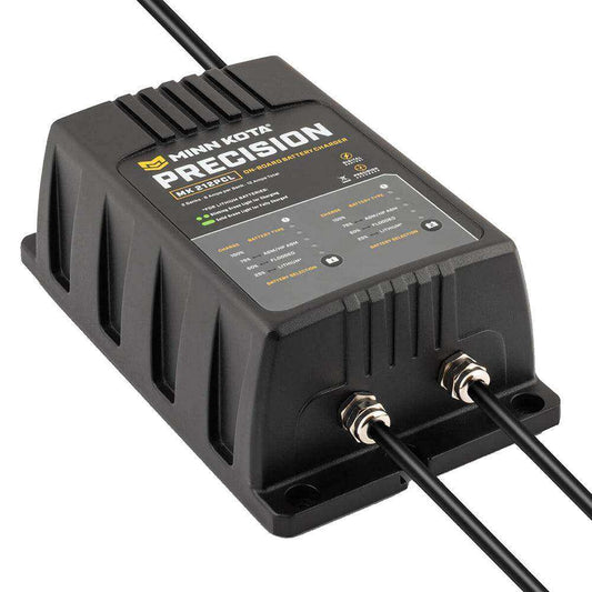 Minn Kota On-Board Precision Charger MK-212 PCL 2 Bank x 6 AMP LI Optimized Charger - Skoutley Outdoors LLC