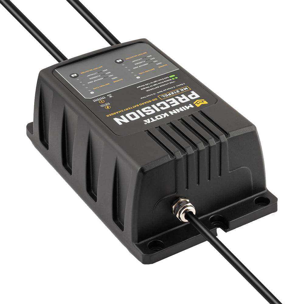 Minn Kota On-Board Precision Charger MK-212 PCL 2 Bank x 6 AMP LI Optimized Charger - Skoutley Outdoors LLC