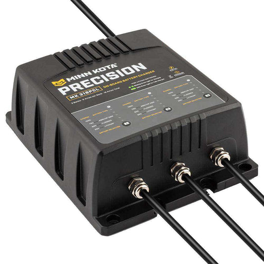 Minn Kota On-Board Precision Charger MK-318 PCL 3 Bank x 6 AMP LI Optimized Charger - Skoutley Outdoors LLC