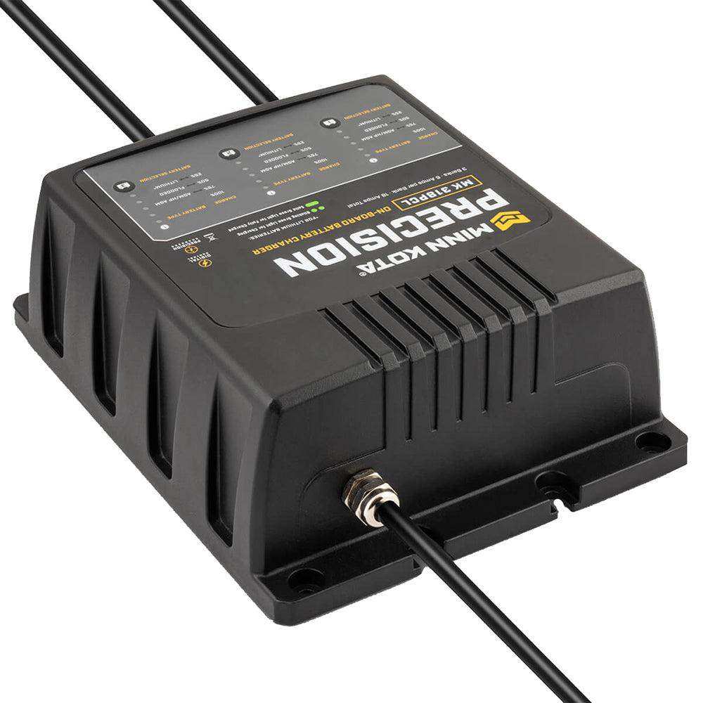 Minn Kota On-Board Precision Charger MK-318 PCL 3 Bank x 6 AMP LI Optimized Charger - Skoutley Outdoors LLC