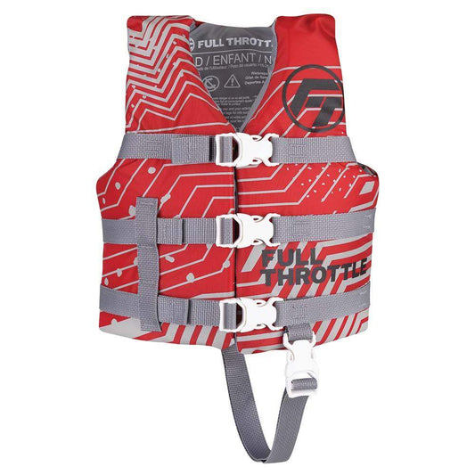 Full Throttle Child Nylon Life Jacket - Red - Skoutley Outdoors LLC