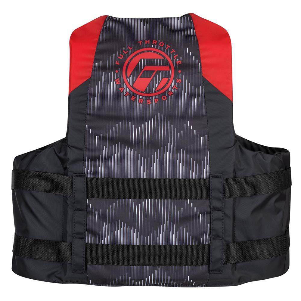 Full Throttle Adult Nylon Life Jacket - S/M - Red/Black - Skoutley Outdoors LLC