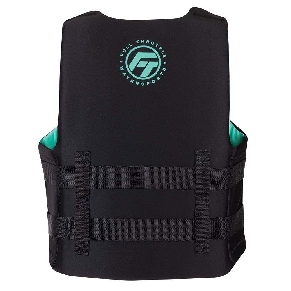 Full Throttle Adult Rapid-Dry Life Jacket - L/XL - Aqua/Black - Skoutley Outdoors LLC