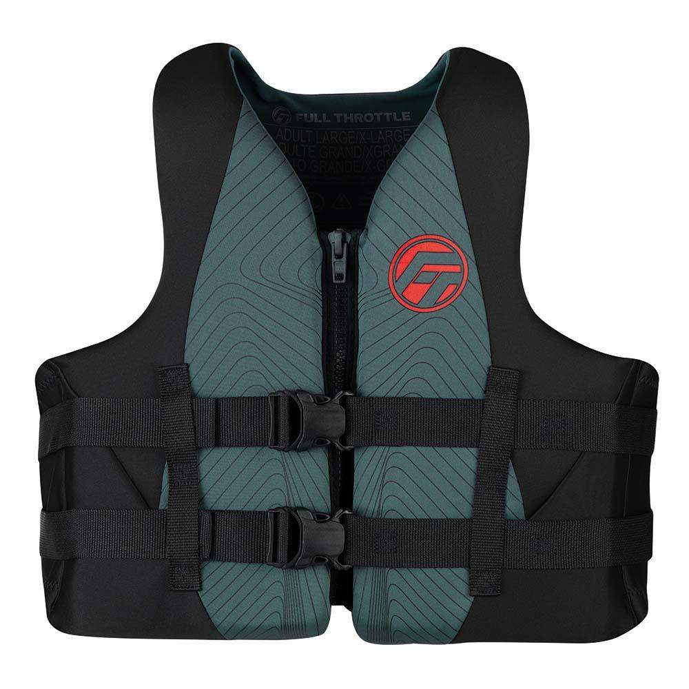 Full Throttle Adult Rapid-Dry Life Jacket - S/M - Grey/Black - Skoutley Outdoors LLC