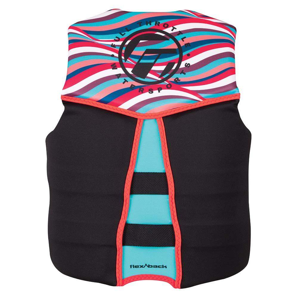 Full Throttle Women's Rapid-Dry Flex-Back Life Jacket - Women's XS - Pink/Black - Skoutley Outdoors LLC