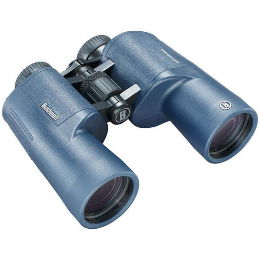 Bushnell 7x50mm H2O Binocular - Dark Blue Porro WP/FP Twist Up Eyecups - Skoutley Outdoors LLC