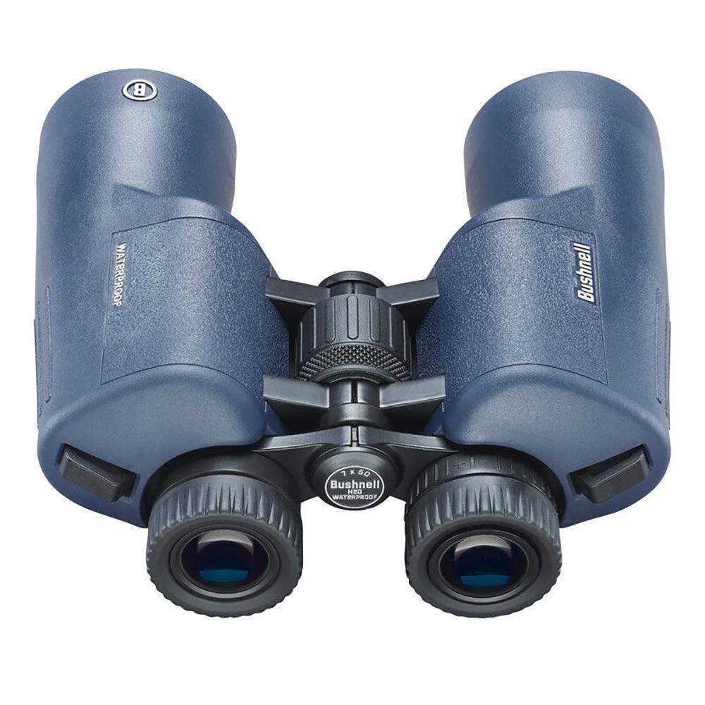 Bushnell 7x50mm H2O Binocular - Dark Blue Porro WP/FP Twist Up Eyecups - Skoutley Outdoors LLC