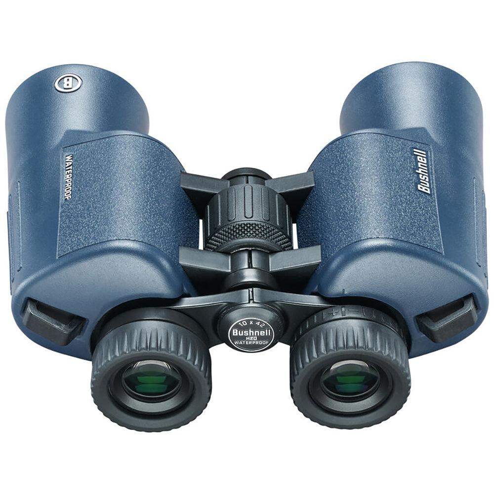 Bushnell 12x42mm H2O Binocular - Dark Blue Porro WP/FP Twist Up Eyecups - Skoutley Outdoors LLC