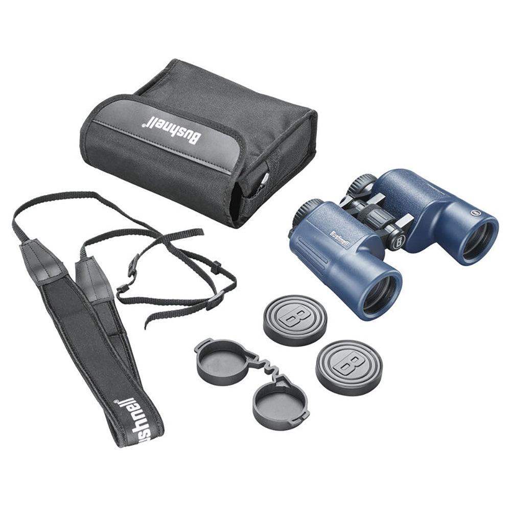 Bushnell 12x42mm H2O Binocular - Dark Blue Porro WP/FP Twist Up Eyecups - Skoutley Outdoors LLC