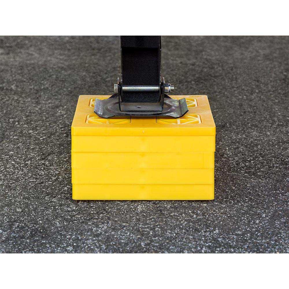 Camco FasTen Leveling Blocks w/T-Handle - 2x2 - Yellow *10-Pack - Skoutley Outdoors LLC