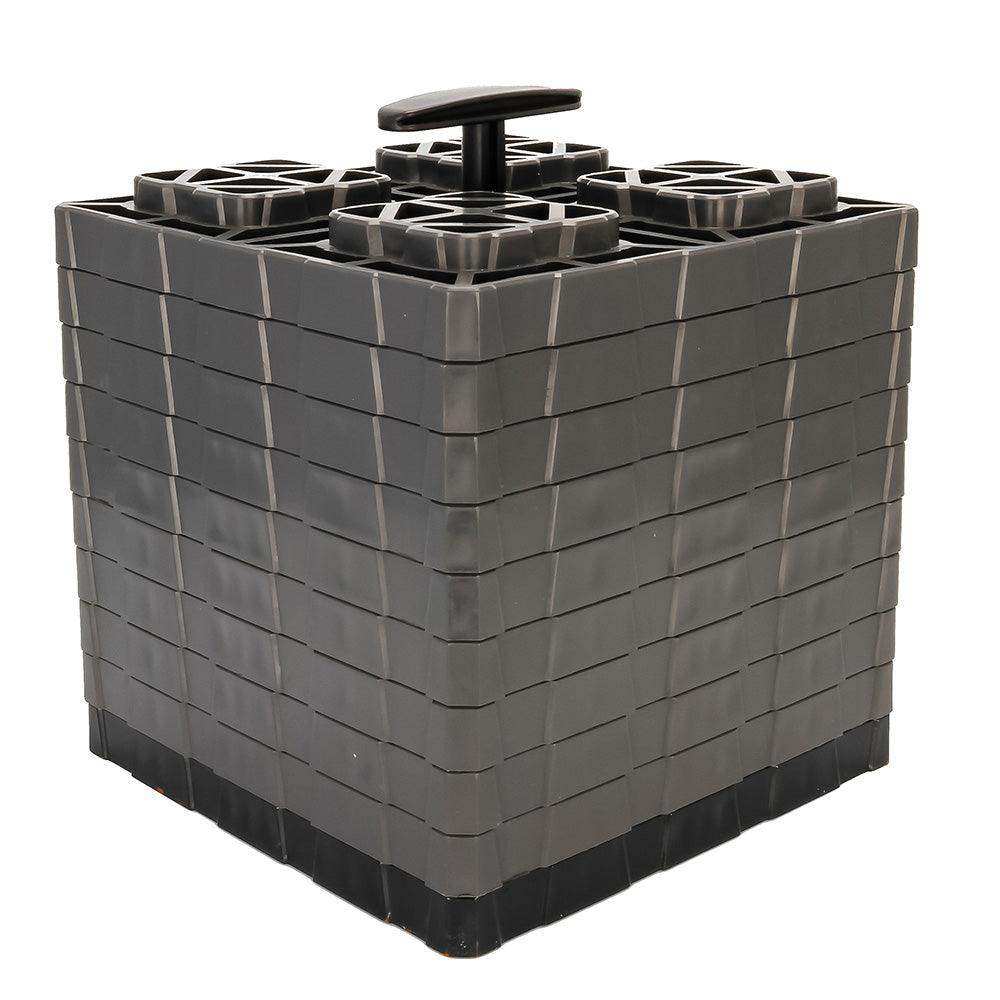 Camco FasTen Leveling Blocks XL w/T-Handle - 2x2 - Grey *10-Pack - Skoutley Outdoors LLC