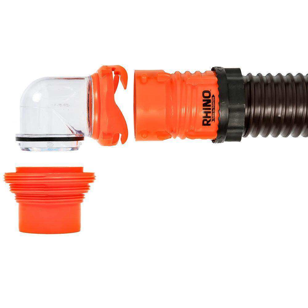 Camco RhinoFLEX 20' Sewer Hose Kit w/4 In 1 Elbow Caps - Skoutley Outdoors LLC