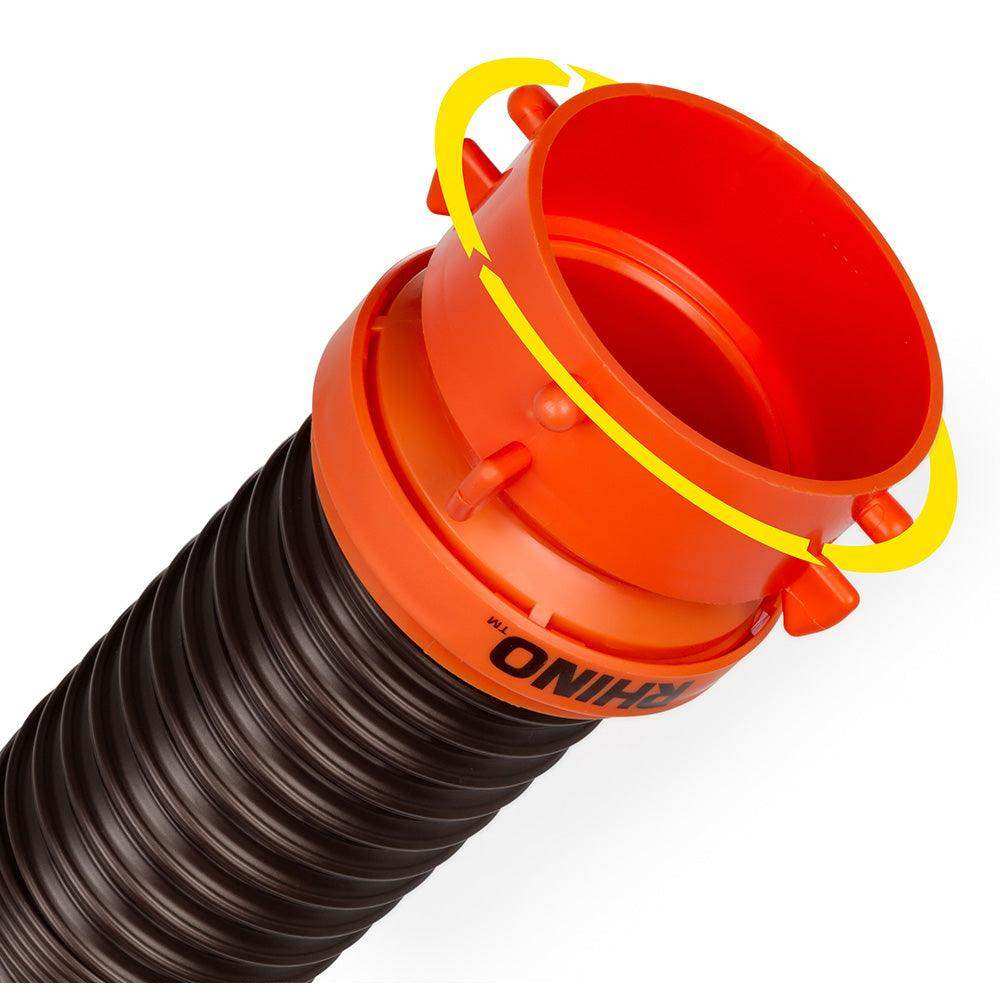 Camco RhinoFLEX 10' Sewer Hose Extension w/Swivel Bayonet & Lug - Skoutley Outdoors LLC