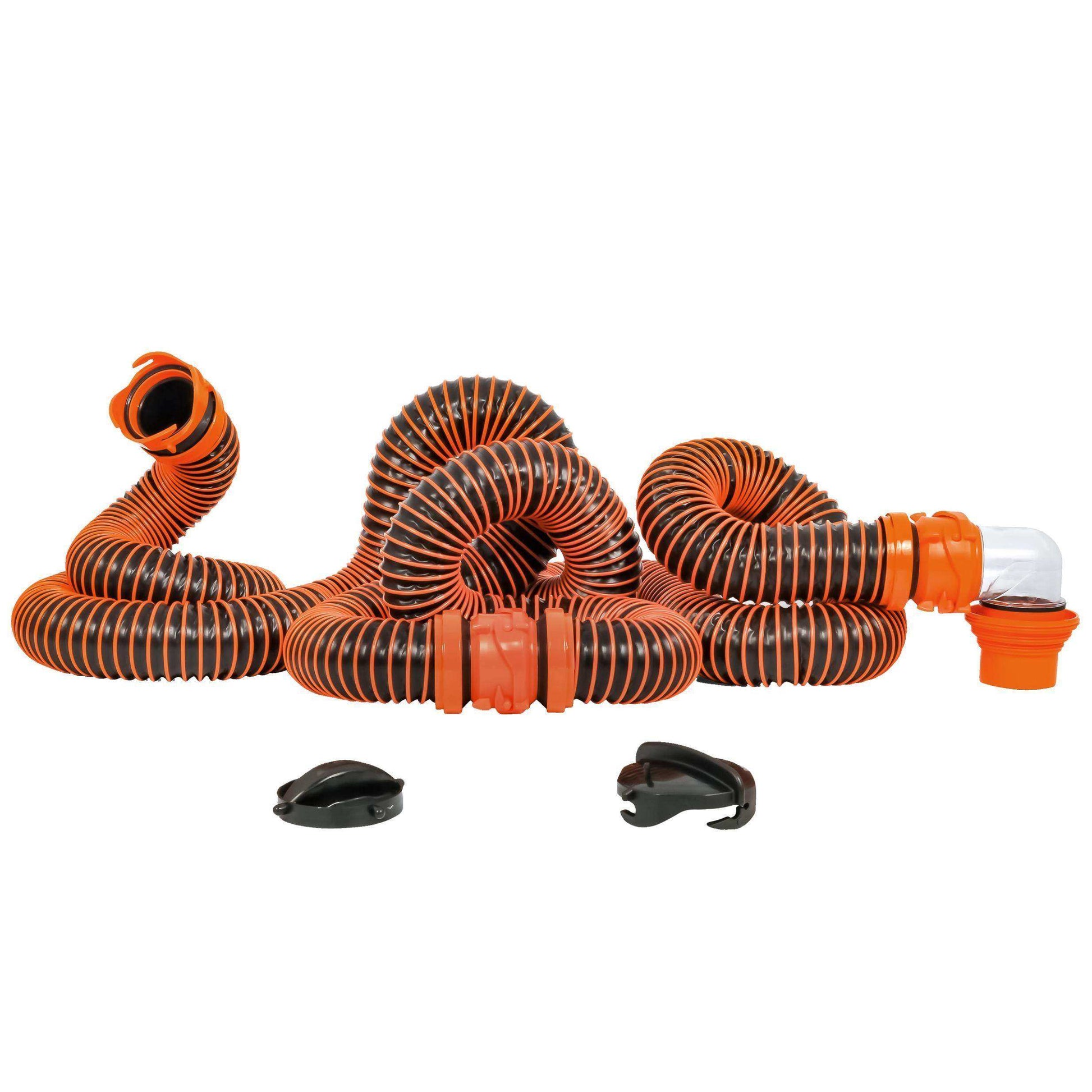 Camco RhinoEXTREME 20' Sewer Hose Kit w/4 In 1 Elbow Caps - Skoutley Outdoors LLC