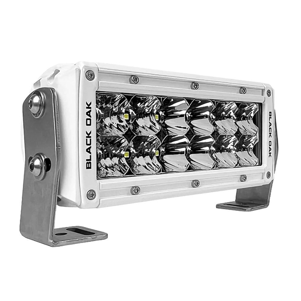 Black Oak Pro Series 3.0 Double Row 6" LED Light Bar - Combo Optics - White Housing - Skoutley Outdoors LLC