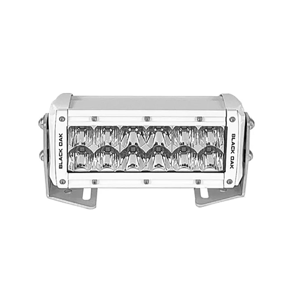 Black Oak Pro Series 3.0 Double Row 6" LED Light Bar - Combo Optics - White Housing - Skoutley Outdoors LLC