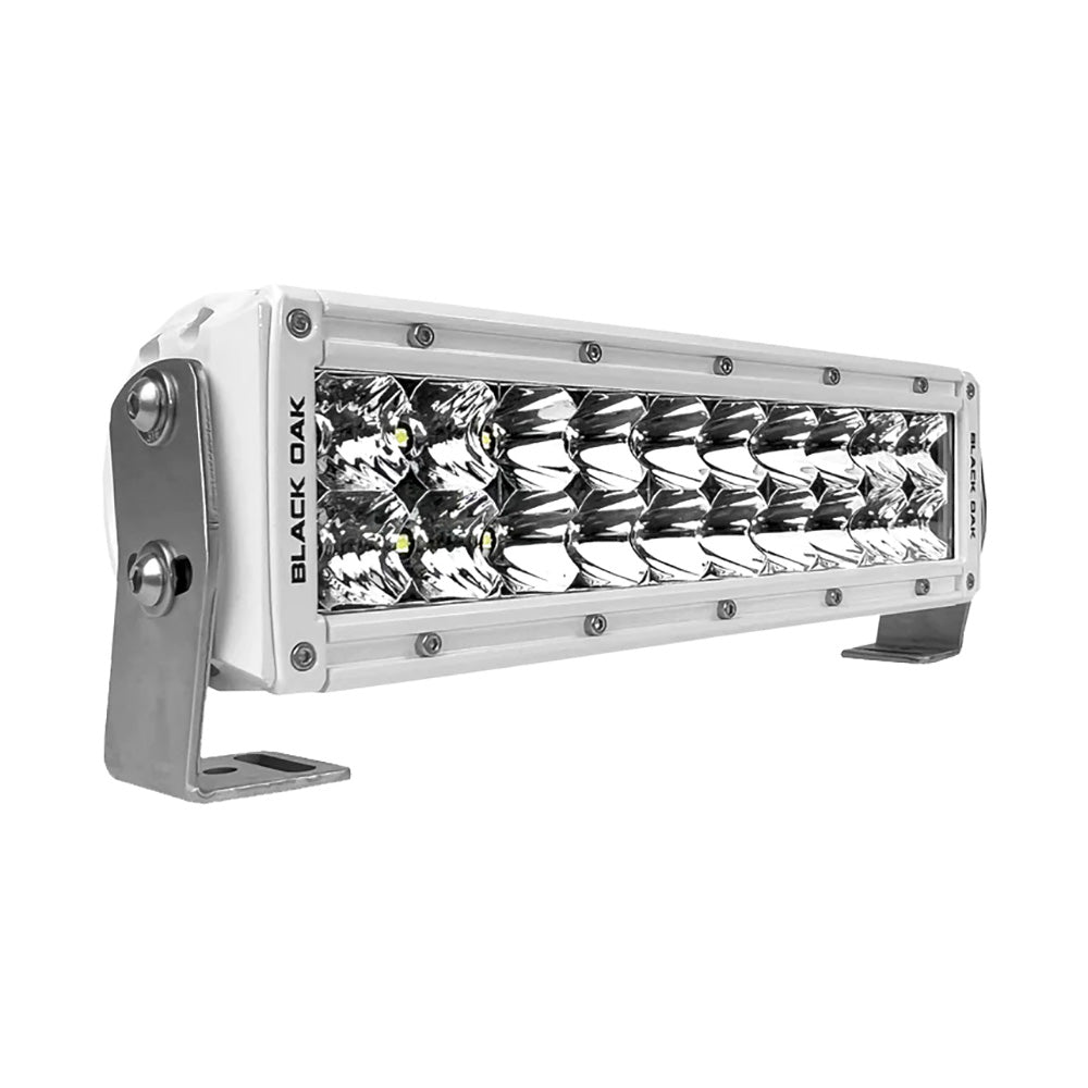 Black Oak Pro Series 3.0 Double Row 10" LED Light Bar - Combo Optics - White Housing - Skoutley Outdoors LLC