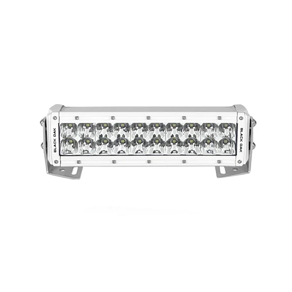 Black Oak Pro Series 3.0 Double Row 10" LED Light Bar - Combo Optics - White Housing - Skoutley Outdoors LLC