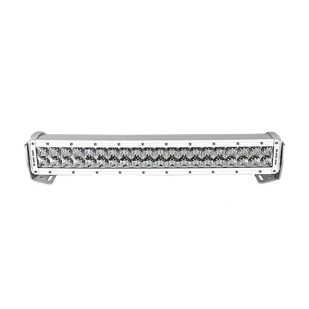 Black Oak Pro Series 3.0 Curved Double Row 20" LED Light Bar - Combo Optics - White Housing - Skoutley Outdoors LLC